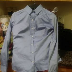 212 Collection Sm Slate blue button down shirt